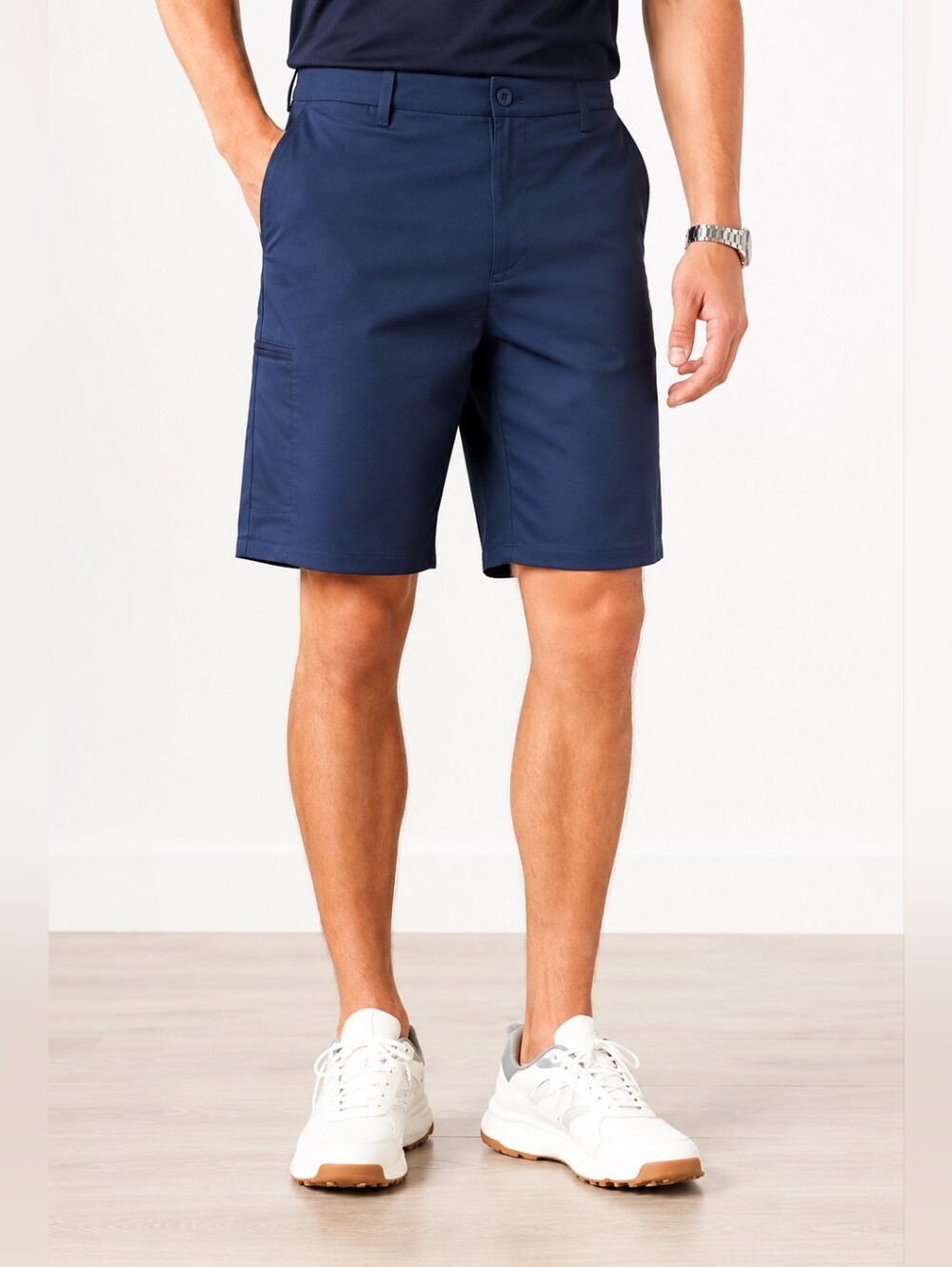 Amazon Essentials Navy Flat Front Shorts Size 56 NWOT